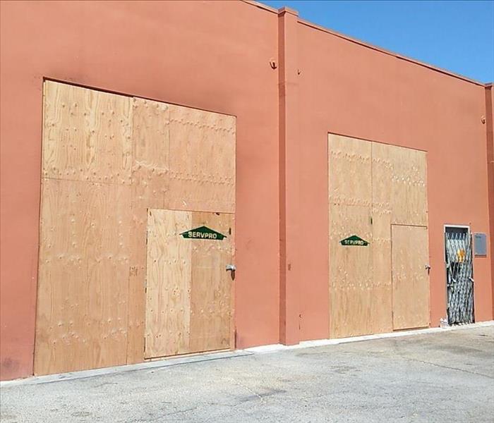 boarded up walls 